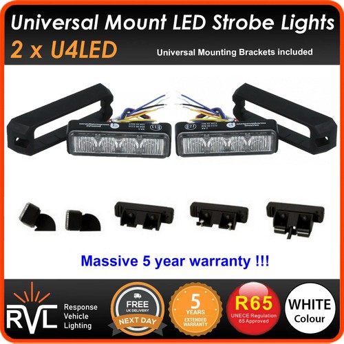 4led 24v white strobe - 2x,