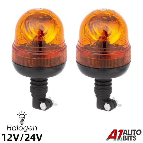 Rotating flashing amber - 2x,