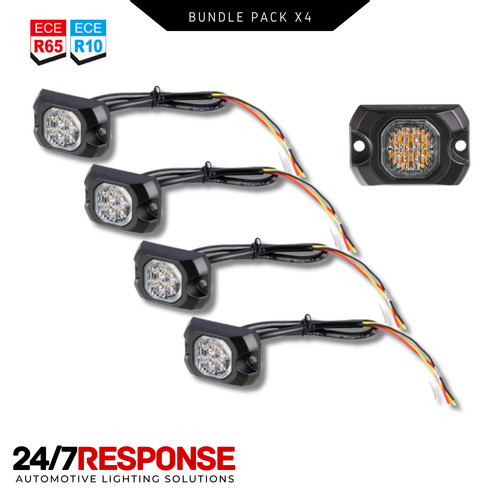 Led amber surface - x4,
